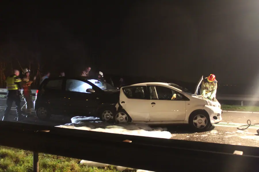 Kopstaartbotsing op N34 nabij Emmen