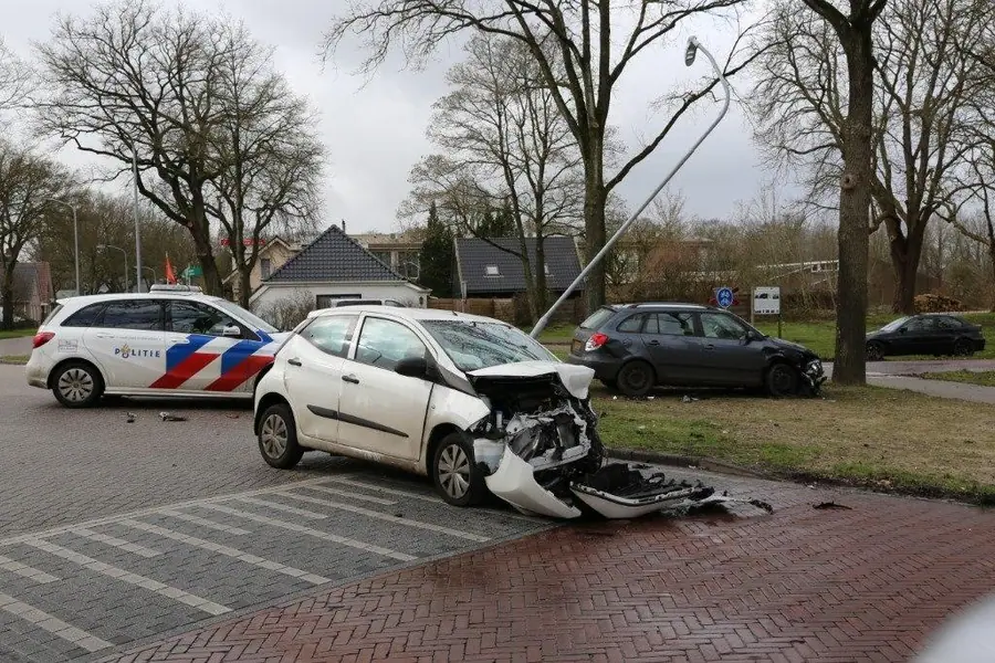 Ongeval op kruising Oude Dijk / Buinerweg in Exloo.