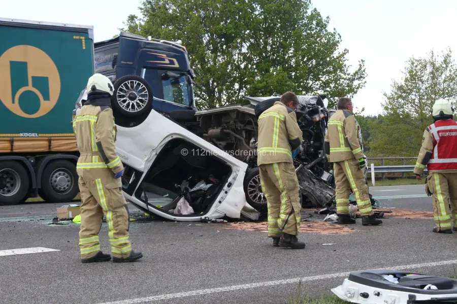 N34 afgesloten na ernstig ongeluk