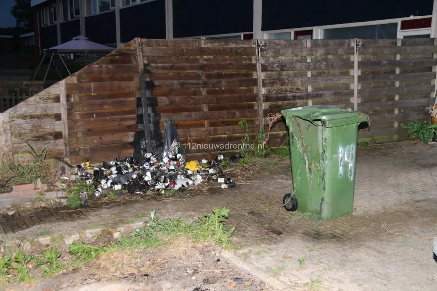 Brandweer blust container aan de Torflang