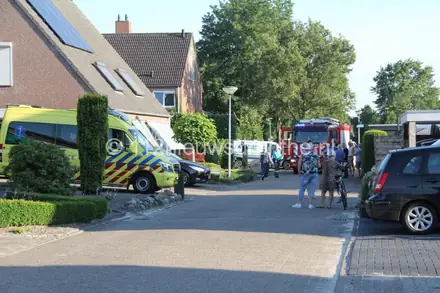Brand op balkon bij woning in Erica — foto 1 van 3