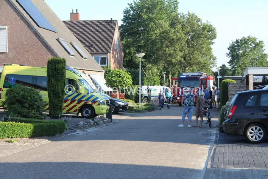 Brand op balkon bij woning in Erica