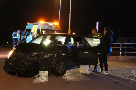 Forse schade bij aanrijding in Erica — foto 1 van 4