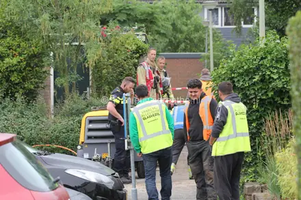 Fors gaslek in Emmen Aan de Laan Van Het Kwekebos — foto 4 van 6