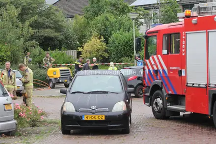 Fors gaslek in Emmen Aan de Laan Van Het Kwekebos — foto 6 van 6