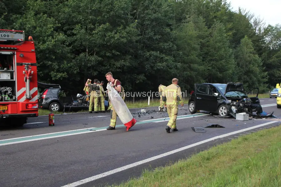 Zwaar ongeval op N381 bij Zweeloo