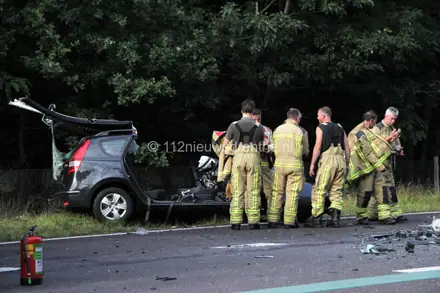 Zwaar ongeval op N381 bij Zweeloo — foto 11 van 12