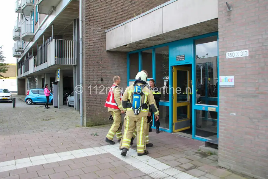 Brandweer rukt uit voor melding gaslekkage in Emmen