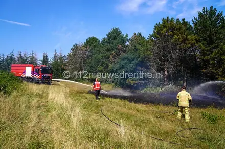 Natuurbrand bij de Kleine Rietplas in Emmen — foto 2 van 9