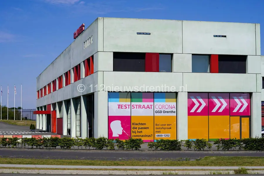 De corona teststraat is verhuisd naar de Brandweerkazerne