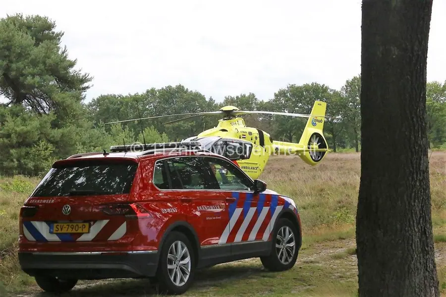 Man bekneld onder grote tak in Marwijksoord