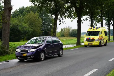 Kop-staartbotsing op de N379 in Barger-Compascuum — foto 6 van 6