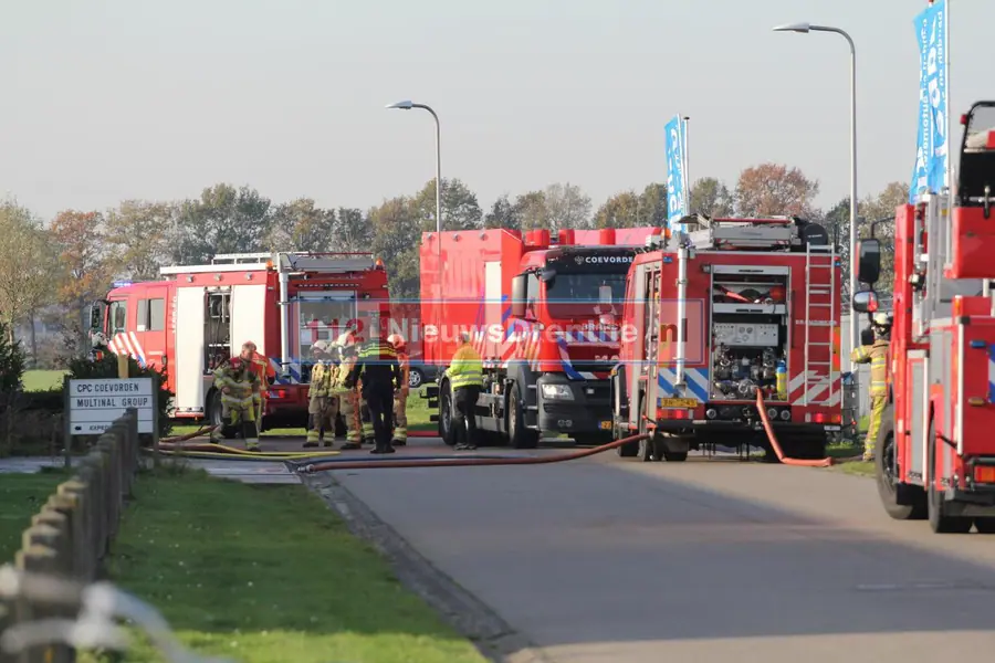 Brand in slijperij van metaalbedrijf in Coevorden