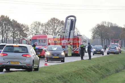 Bestuurder gewond bij auto-ongeluk N376 — foto 2 van 4