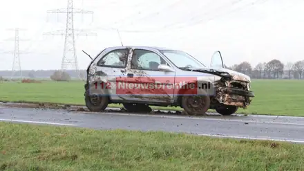 Bestuurder gewond bij auto-ongeluk N376 — foto 4 van 4