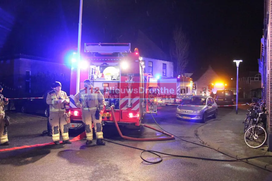 Twee gewonden bij woningbrand in Coevorden