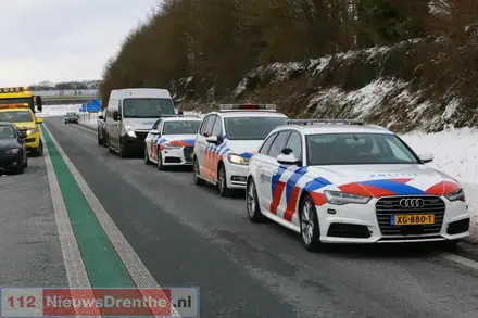 Twee gewonden na ernstig ongeval op N34 bij Borger — foto 6 van 8