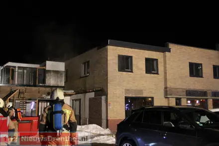 Brand in voormalige sportschool Klazienaveen — foto 2 van 8