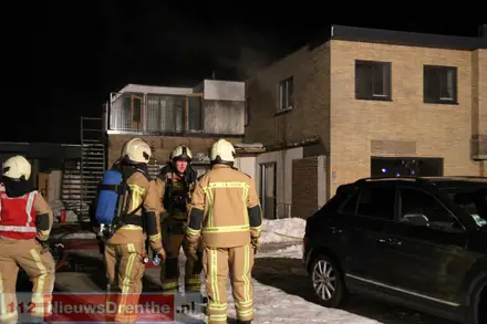 Brand in voormalige sportschool Klazienaveen — foto 3 van 8