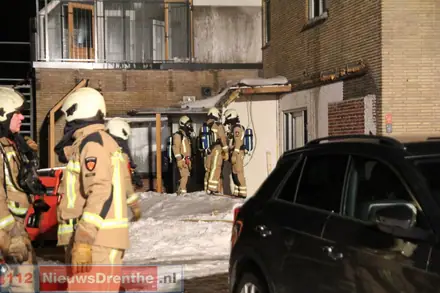 Brand in voormalige sportschool Klazienaveen — foto 4 van 8
