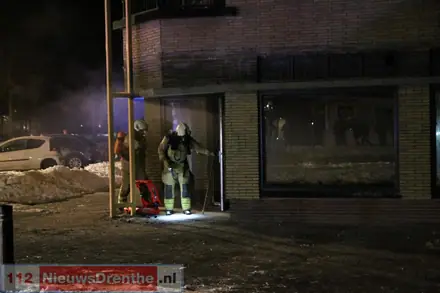 Brand in voormalige sportschool Klazienaveen — foto 8 van 8
