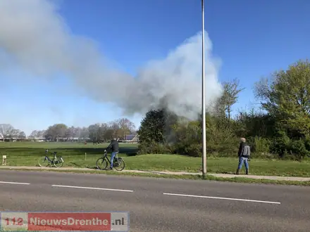 Schuurtje verwoest door brand in Coevorden — foto 4 van 4