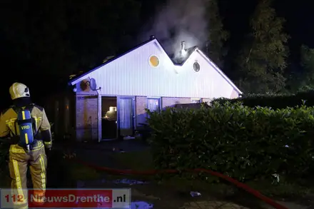 Brand in woning in Gees — foto 1 van 6