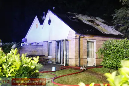 Brand in woning in Gees — foto 5 van 6