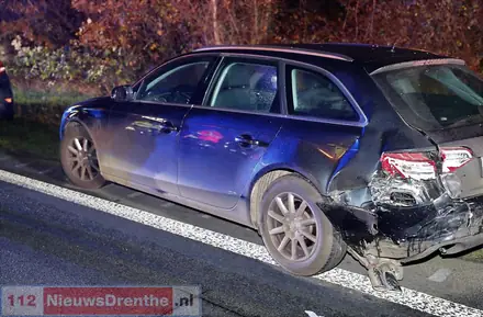 N34 dicht bij Gieten door ongeluk met meerdere voertuigen — foto 4 van 6