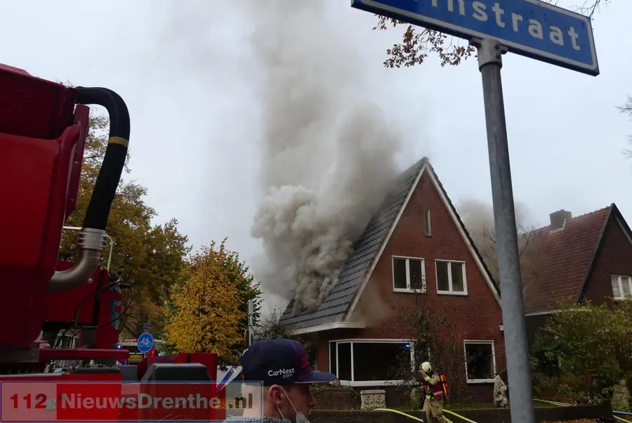 Brand in woning Emmen