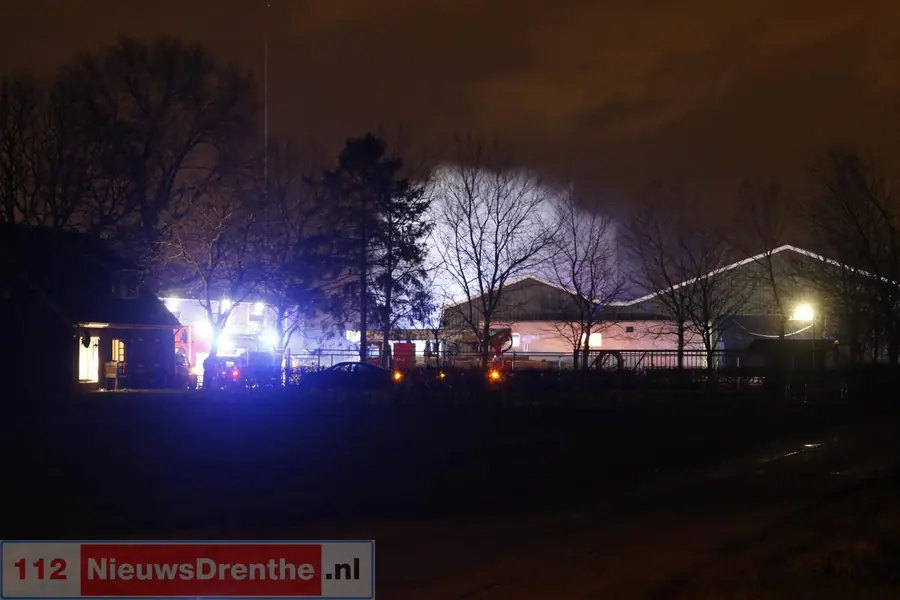 Brand in grote schuur blijkt afvalbrand in Dalen