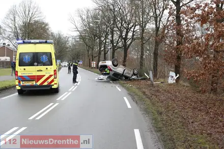 Bestuurster verliest macht over het stuur in Erica — foto 2 van 4