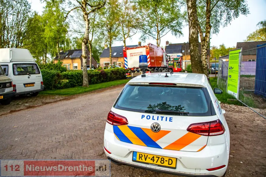 Flinke gaslek aan de Bernhardlaan in Nieuwlande