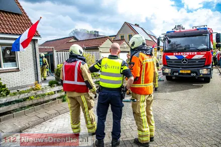 Garagebox in de brand in Coevorden — foto 6 van 6