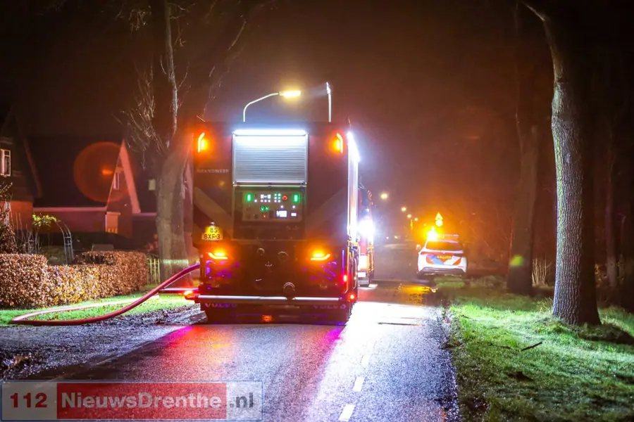 Brand verwoest schuurtje in Nieuw-Dordrecht