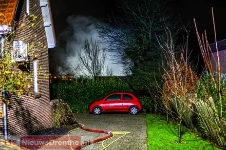Brand verwoest schuurtje in Nieuw-Dordrecht — Nieuw-Dordrecht
