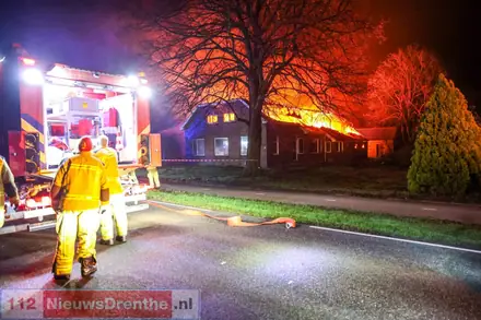 Woning volledig verwoest door uitslaande brand in Barger-Compascuum — Barger-Compascuum