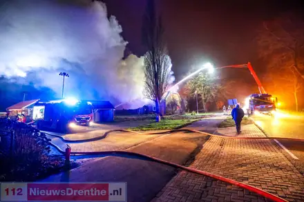 Woning volledig verwoest door uitslaande brand in Barger-Compascuum — Barger-Compascuum