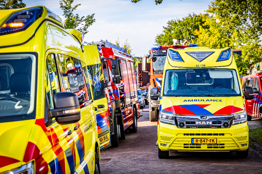 Ernstig ongeval met shovel in Schoonebeek