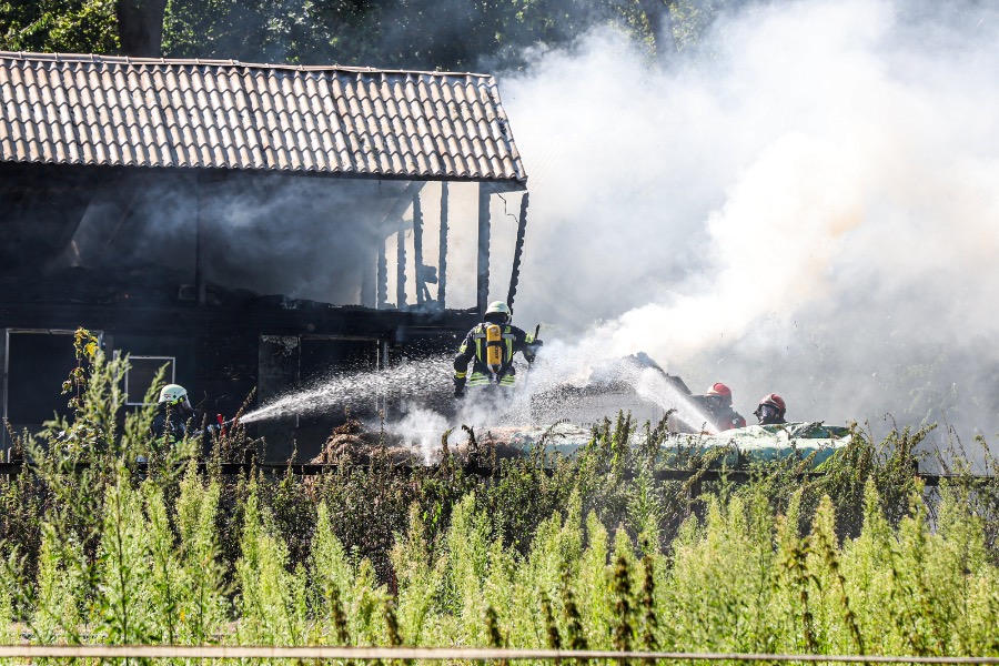 Grote brand in paardenstal in Ter Apel — Ter Apel